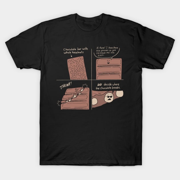 Hazelnut Chocolate Dark T-Shirt by sylviaodhner